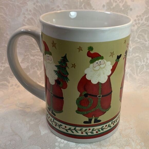 Christmas Santa Penguin Snowman Coffee Tea Cocoa Collector Holiday 2 Mug Set - Picture 6 of 11